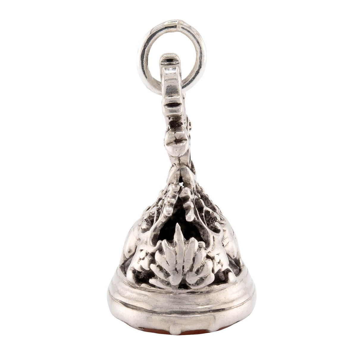 Victorian Sterling Silver Carnelian Fob/Pendant