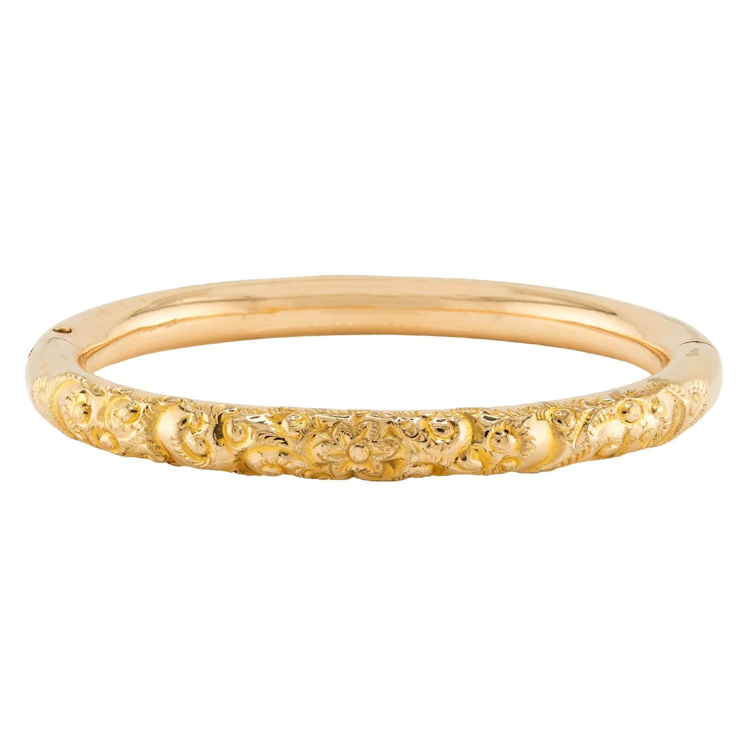 Victorian Gold-Filled Bangle Bracelet