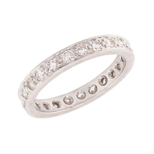 Art Deco Platinum Diamond Eternity Band