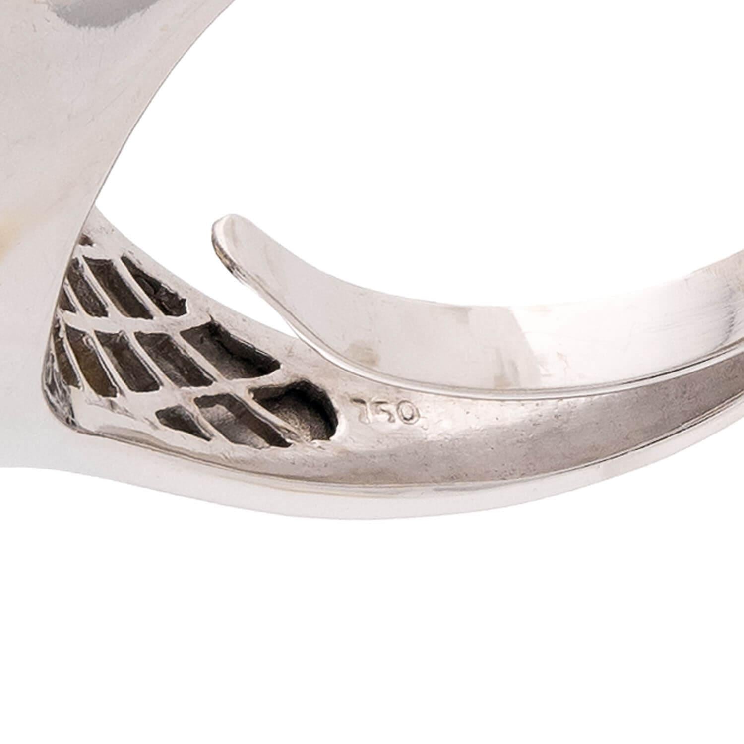 Estate 18k Maidera Citrine & Diamond Ring