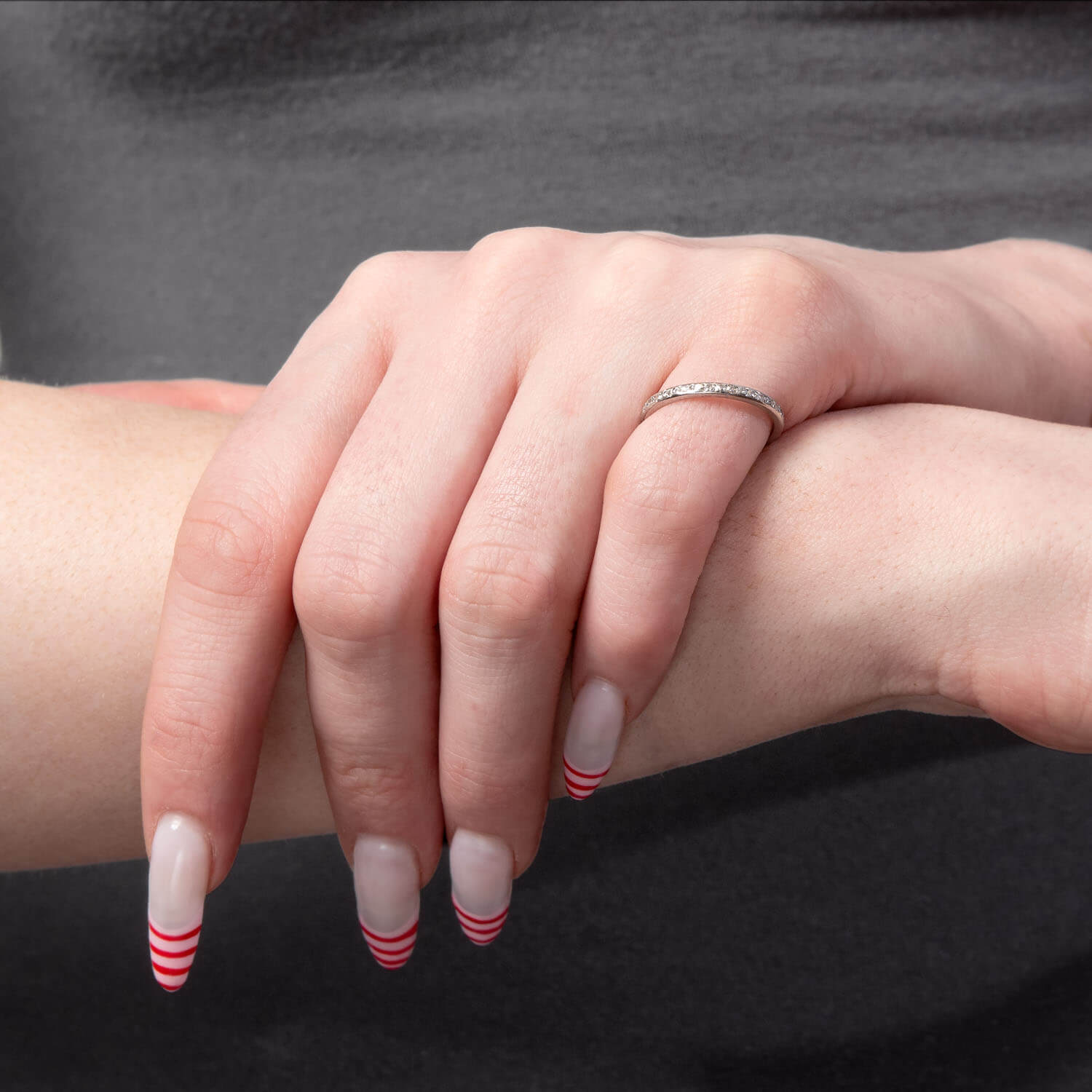 Art Deco Platinum Diamond Eternity Band