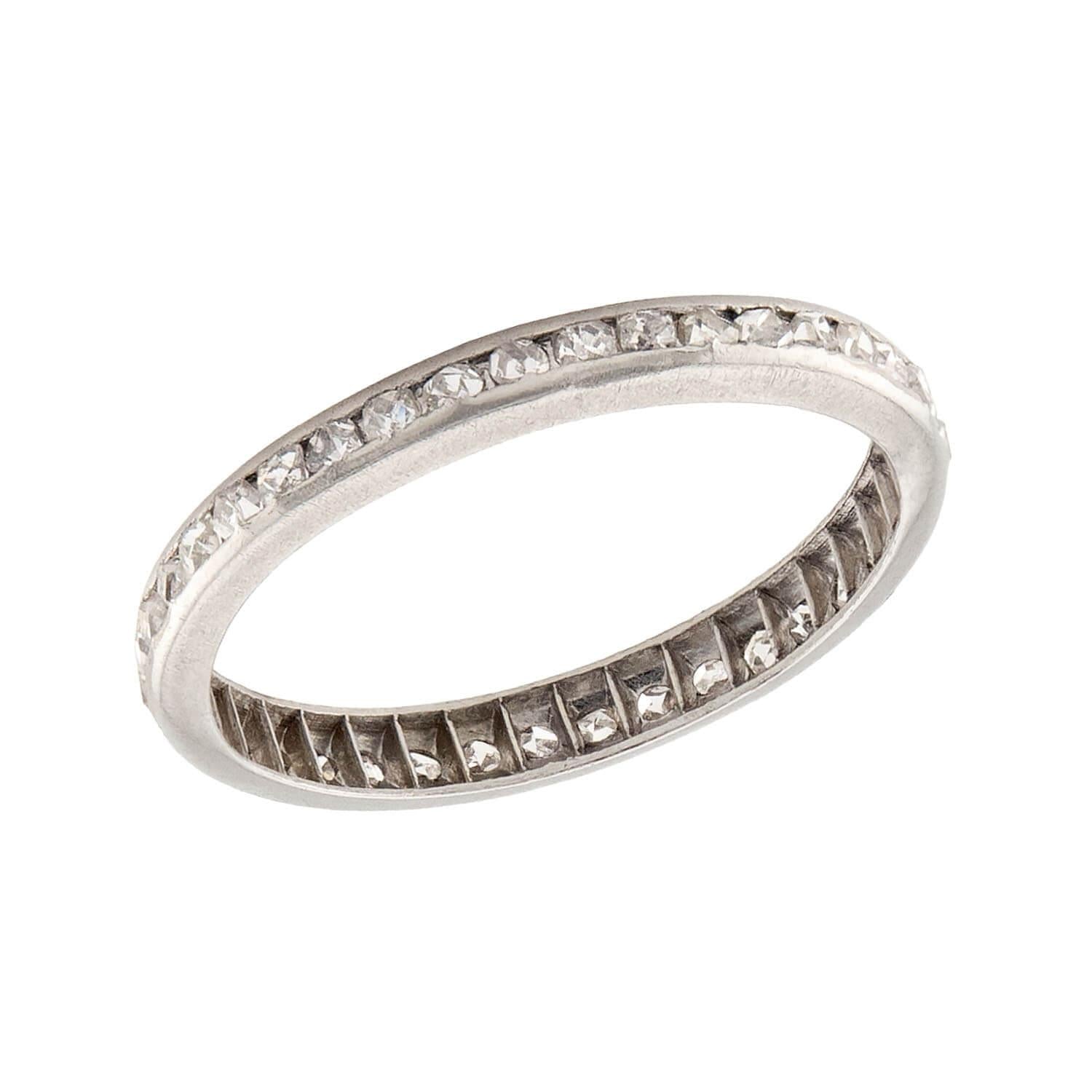 Edwardian Platinum Diamond Eternity Band