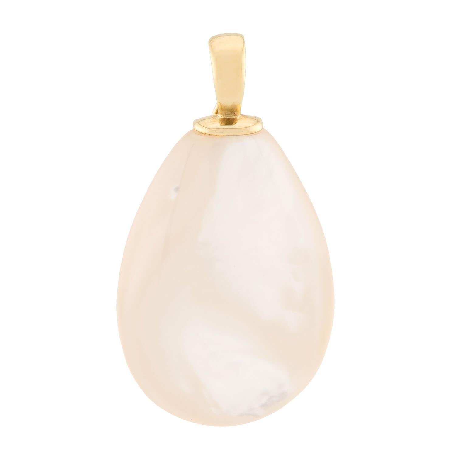 Estate 14k Mother of Pearl Pendant