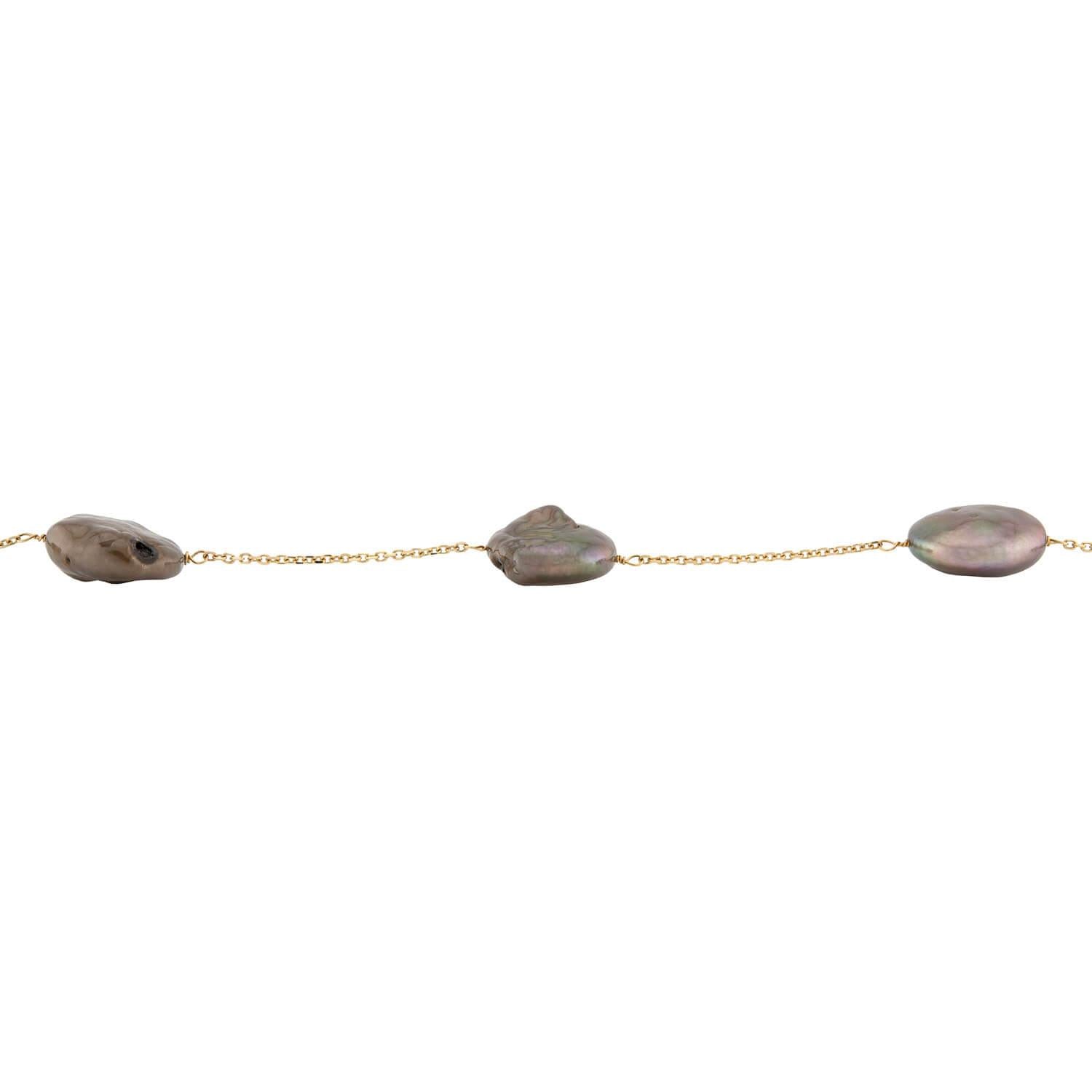 Estate 14k Pearl Chain Necklace