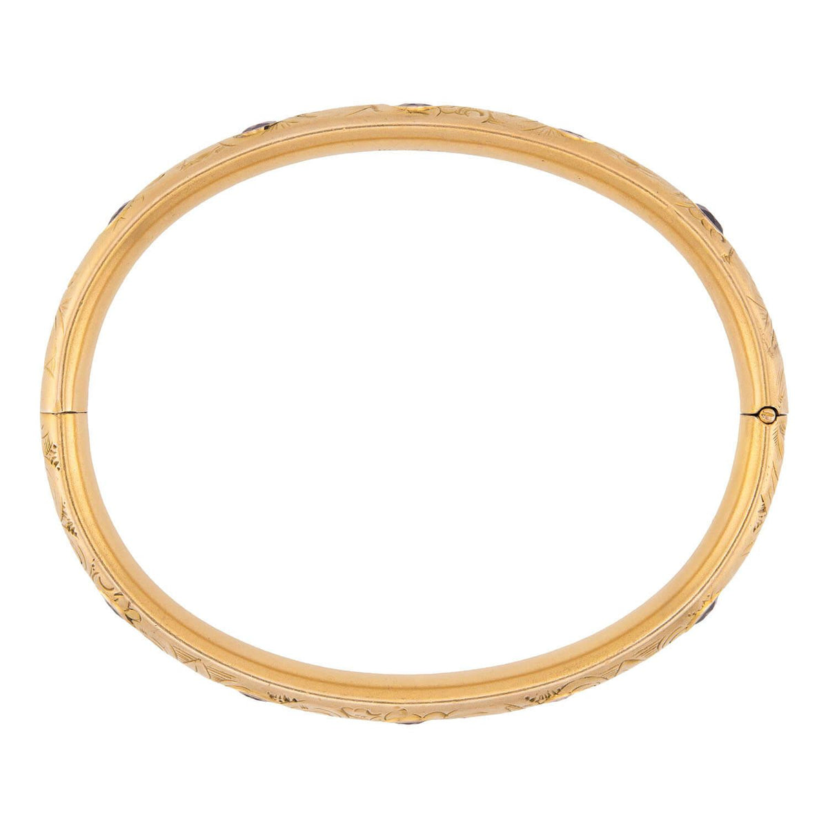Victorian Gold-Filled "Amethyst" Bangle