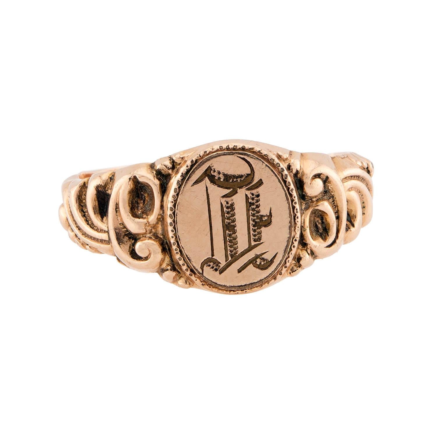 Victorian 14k Signet Ring