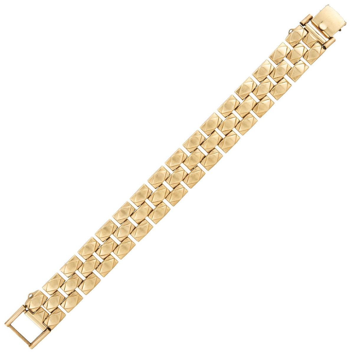 Victorian Gold-Filled Tire Track Bracelet