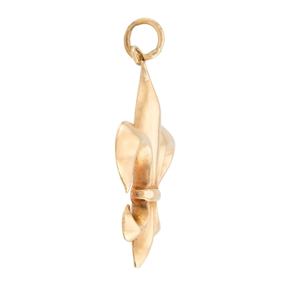 Art Nouveau 14k Fleur-De-Lis Pendant/Charm