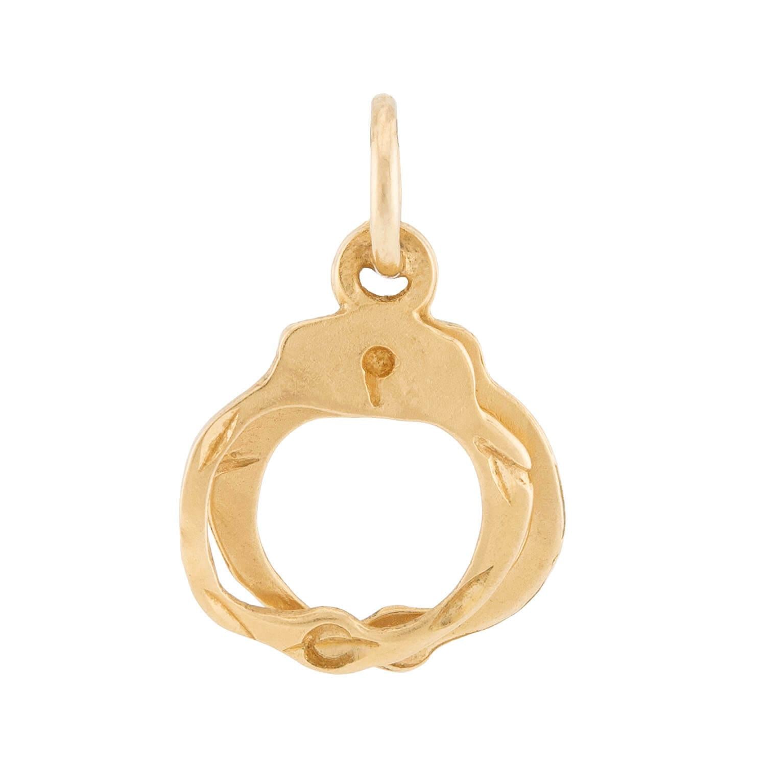 Vintage 14k Handcuffs Pendant/Charm