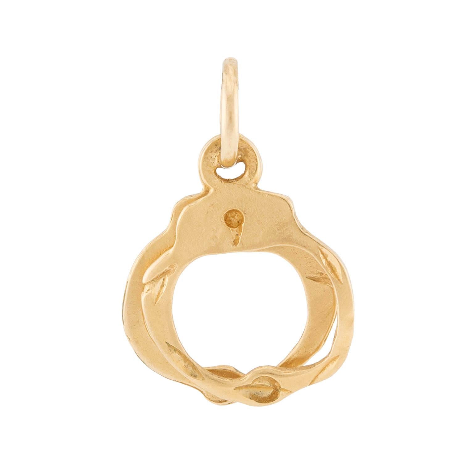 Vintage 14k Handcuffs Pendant/Charm