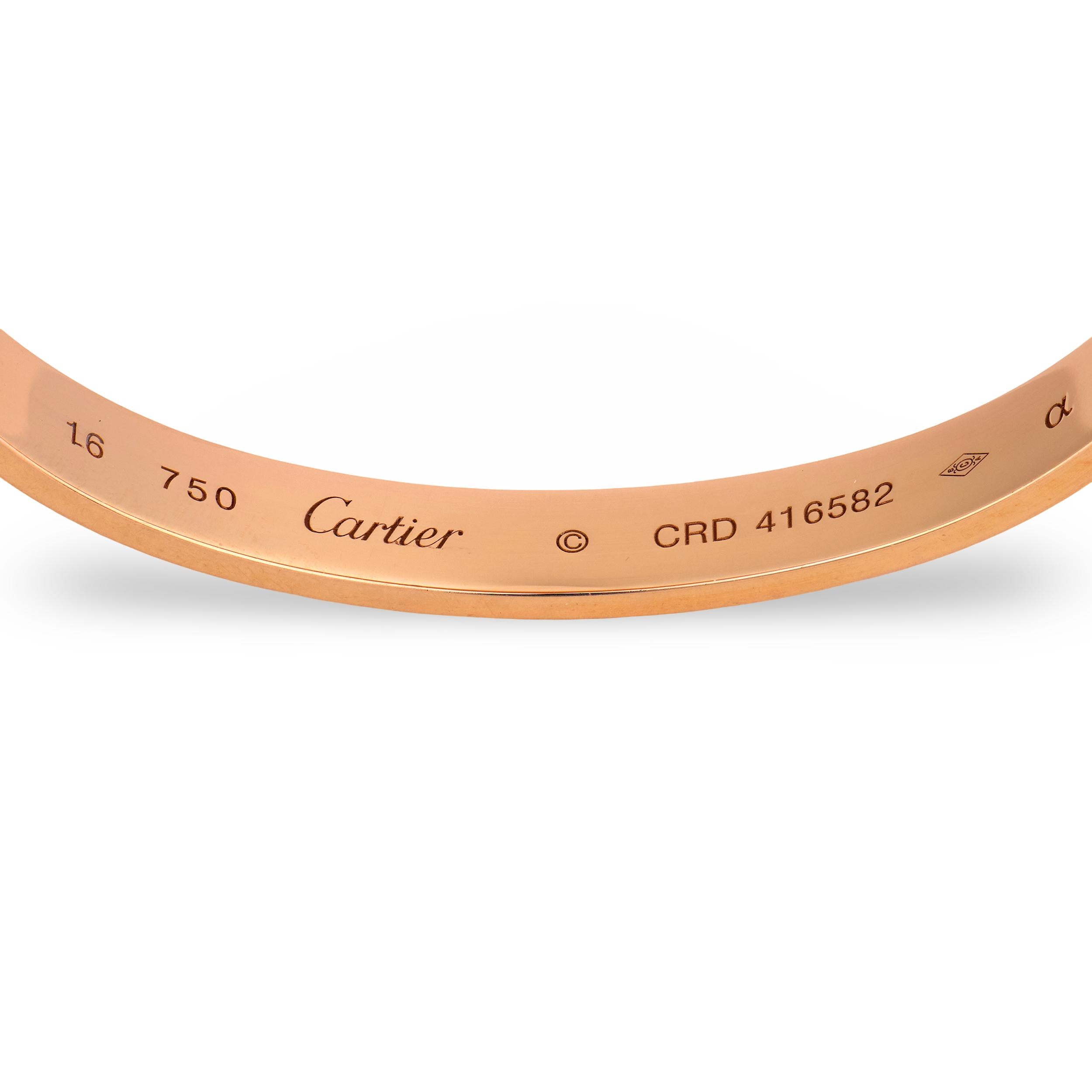 CARTIER Estate 18k Love Bracelet