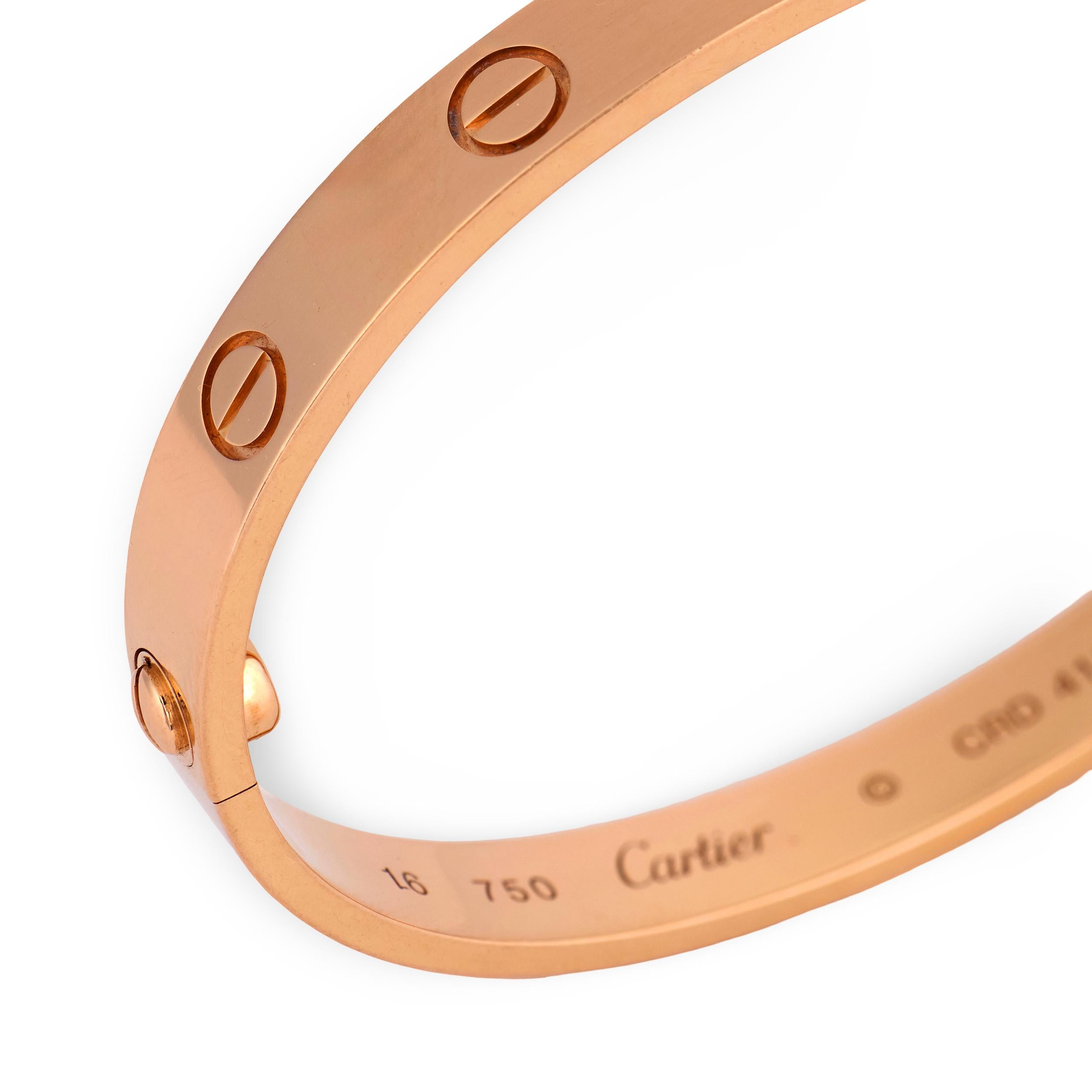 CARTIER Estate 18k Love Bracelet