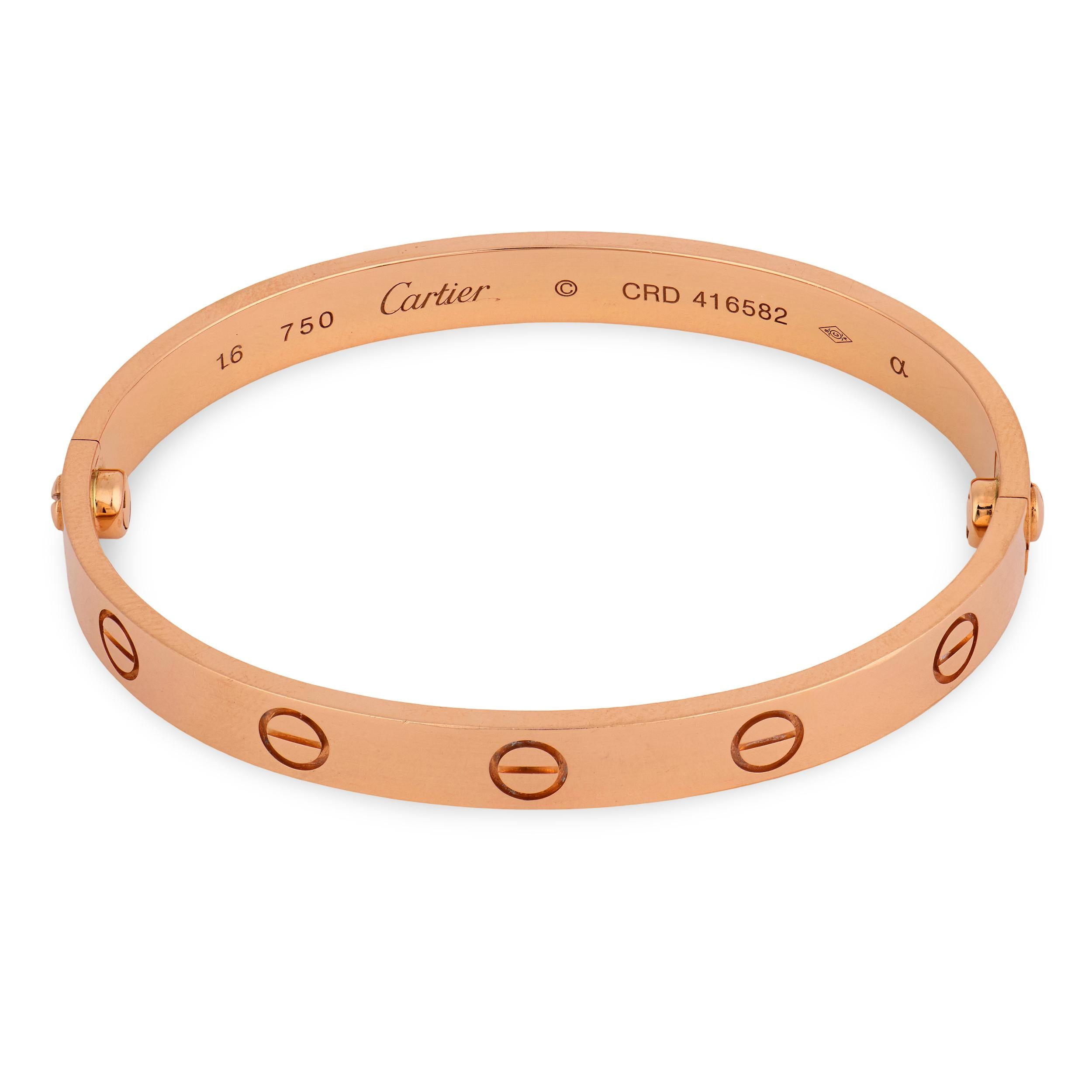 CARTIER Estate 18k Love Bracelet