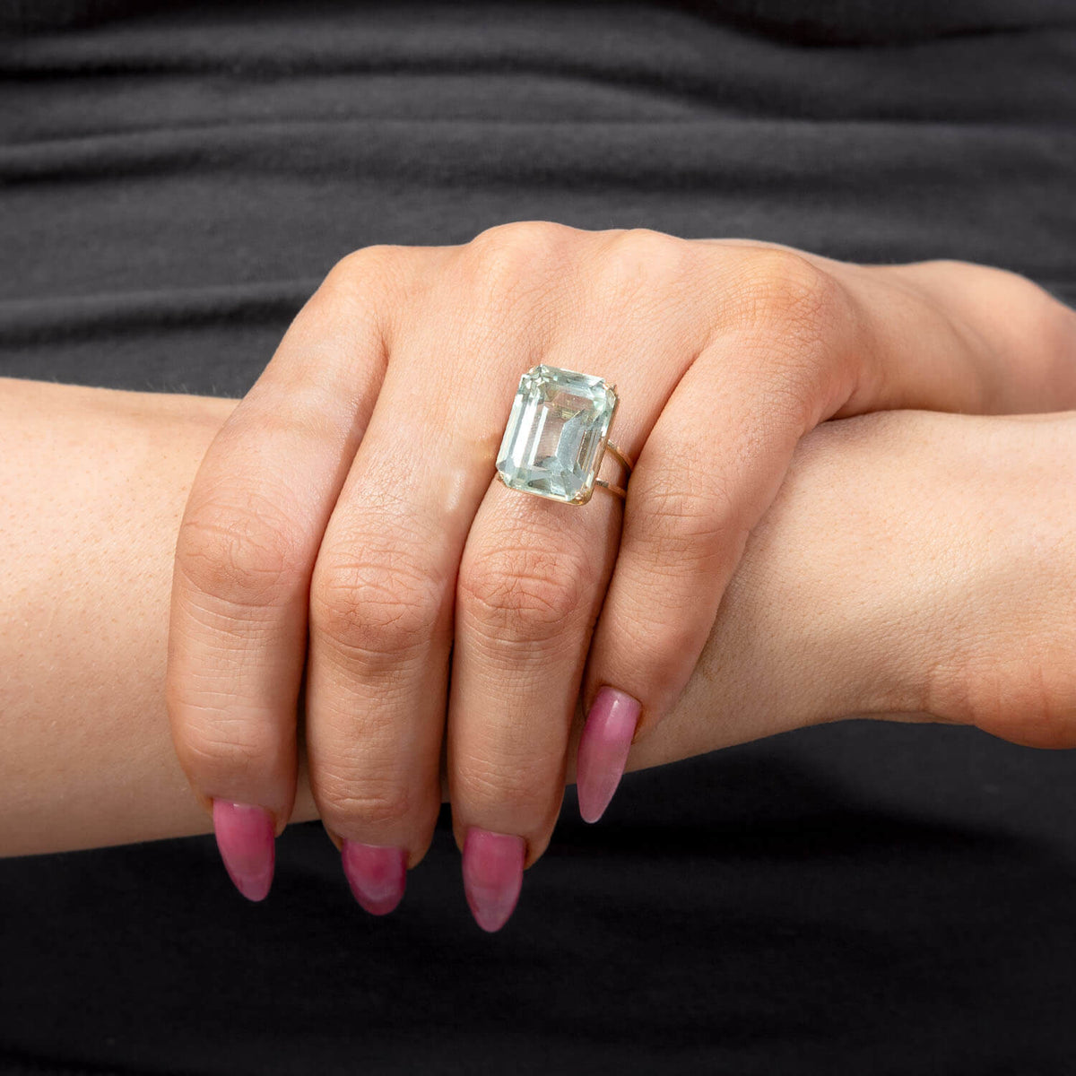 Estate 14k Aqua Ring