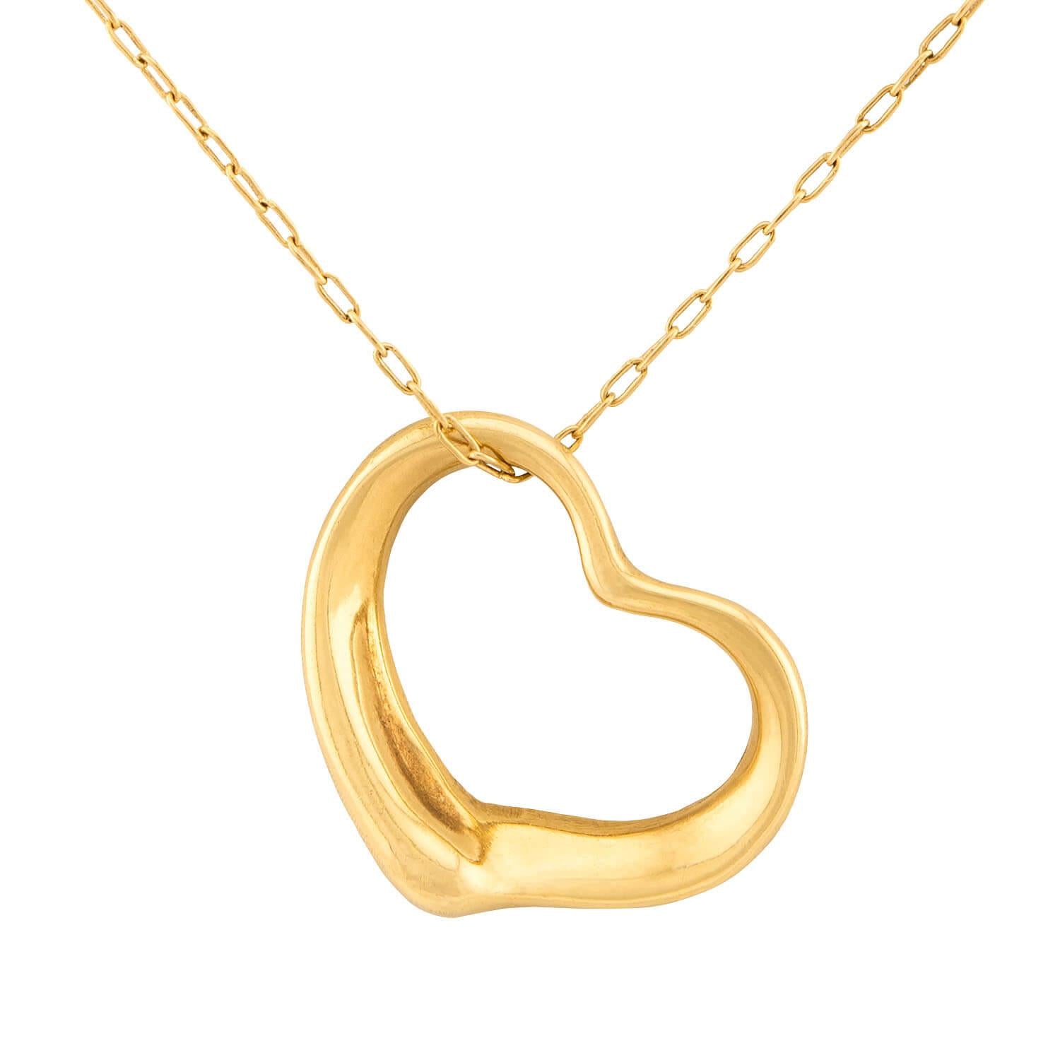 ELSA PERETTI FOR TIFFANY & CO. 18k Open Heart Pendant Necklace
