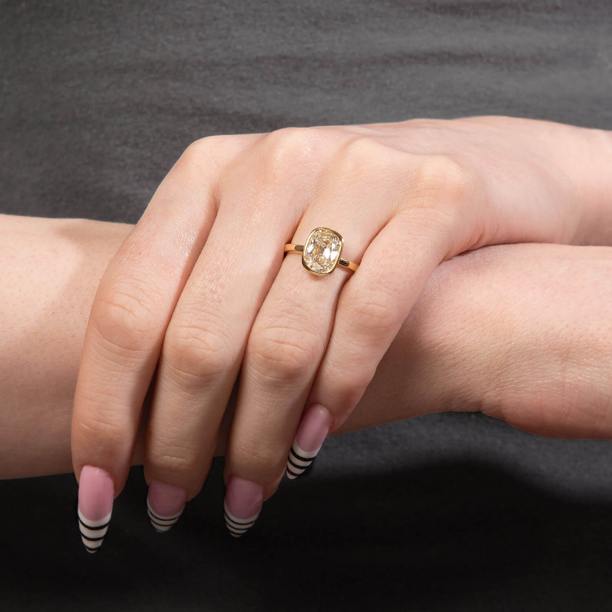 Estate 18k GIA Diamond Engagement Ring 2.01ct