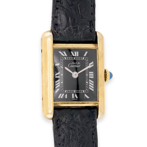 CARTIER Vintage Gold Vermeil Tank Française Wristwatch