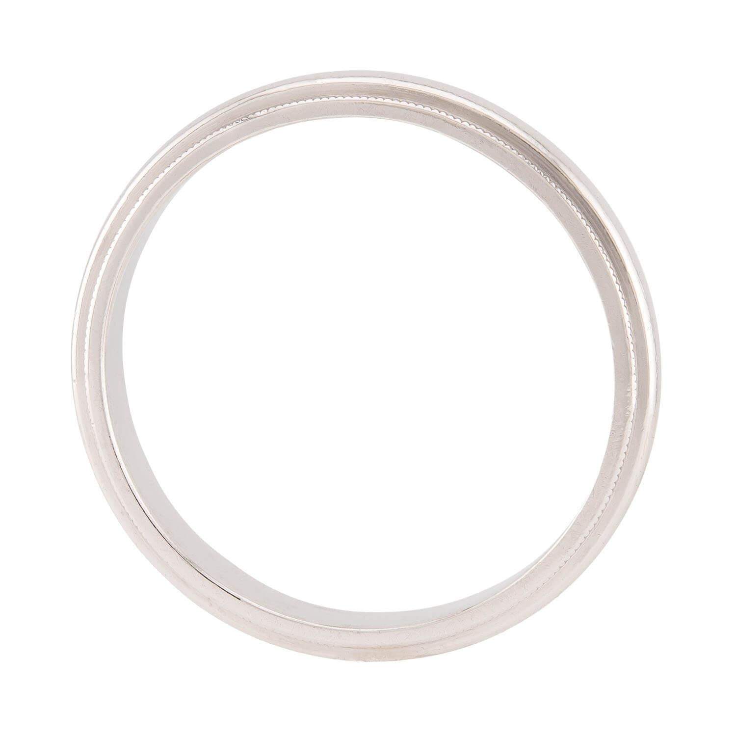 TIFFANY & CO. Estate Platinum Wedding Band