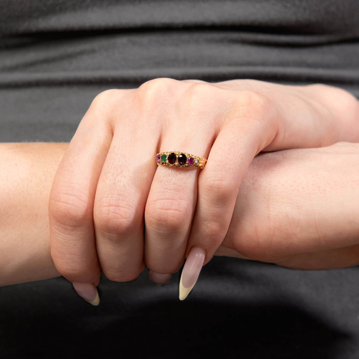 Victorian English 15k "REGARD" Ring