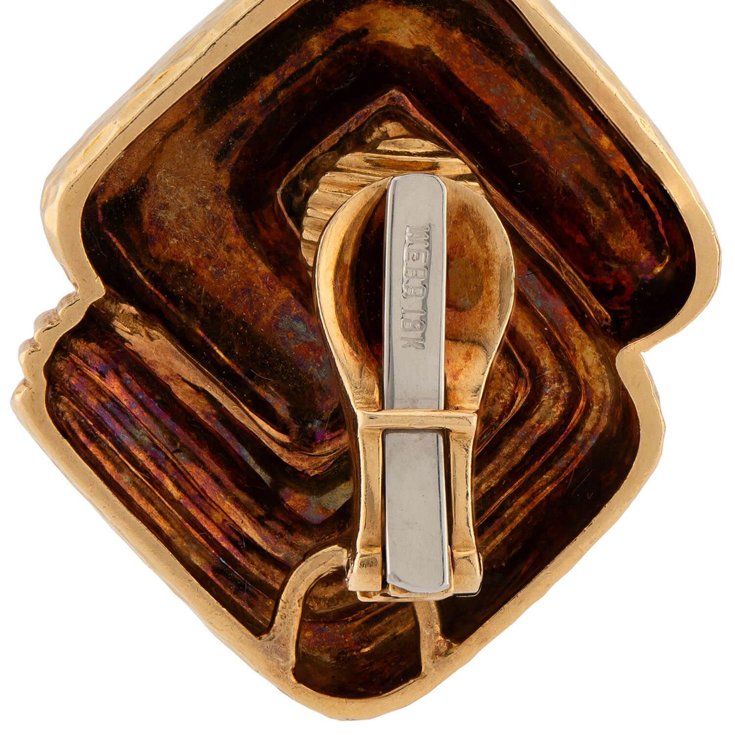 DAVID WEBB Estate 18k Earrings