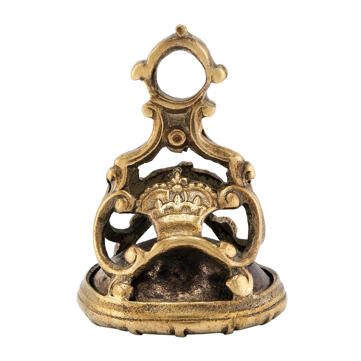 Victorian English Pinchbeck Chalcedony Intaglio Fob/Pendant