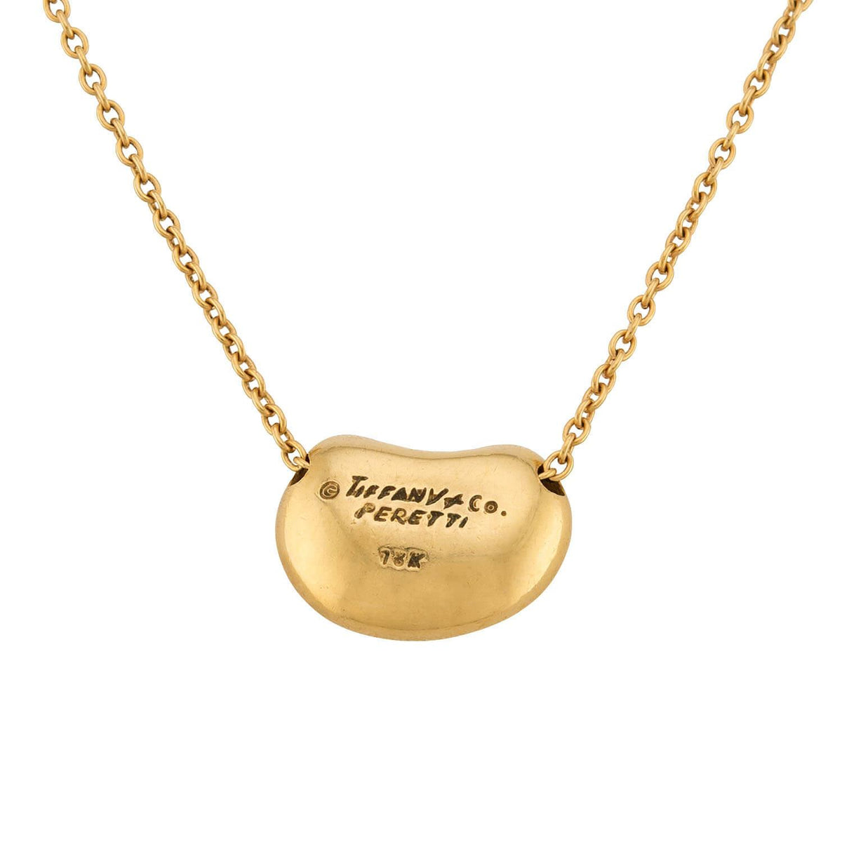 ELSA PERETTI for TIFFANY & CO. Estate 18k Bean Pendant Necklace