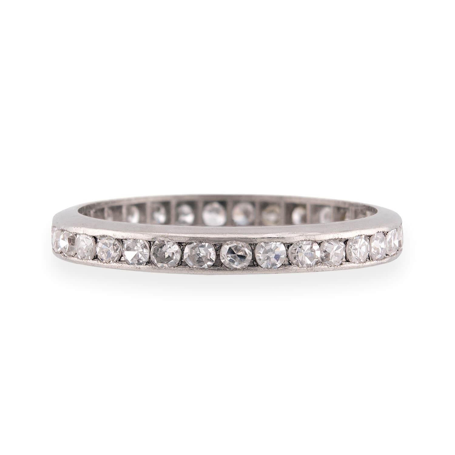 Edwardian Platinum Diamond Eternity Band