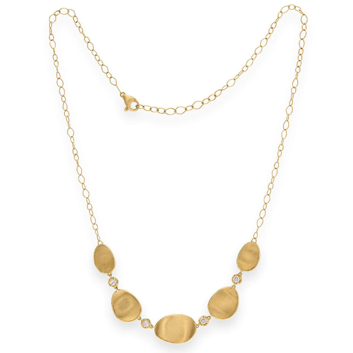 MARCO BICEGO Estate Italian 18K Diamond Panel Necklace