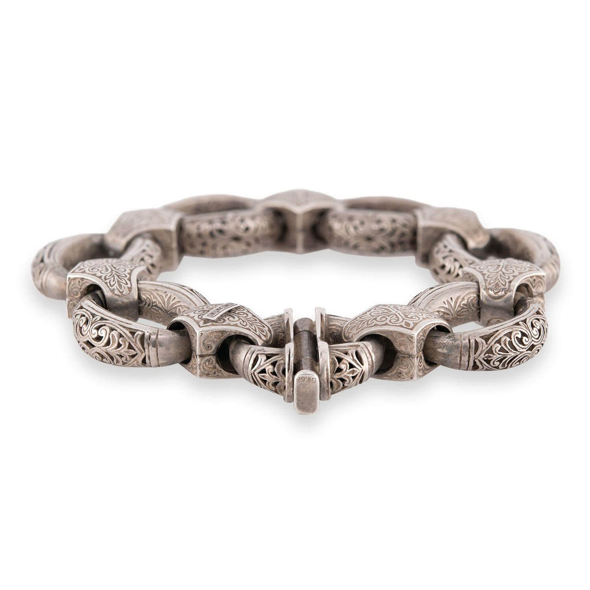 KONSTANTINO Estate Greek Sterling Silver Link Bracelet