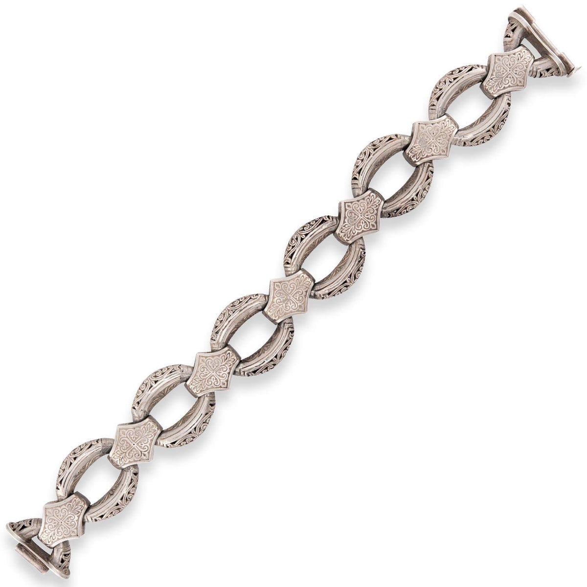 KONSTANTINO Estate Greek Sterling Silver Link Bracelet