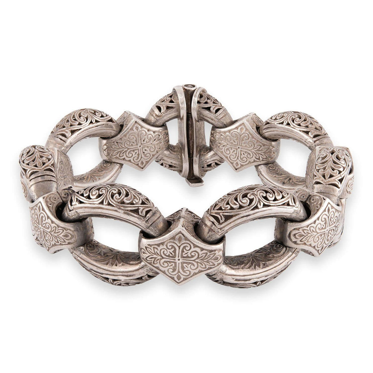 KONSTANTINO Estate Greek Sterling Silver Link Bracelet
