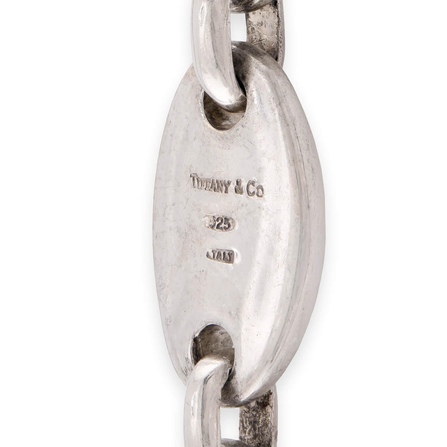 TIFFANY & CO. Estate Italian "Pebble" Link Necklace