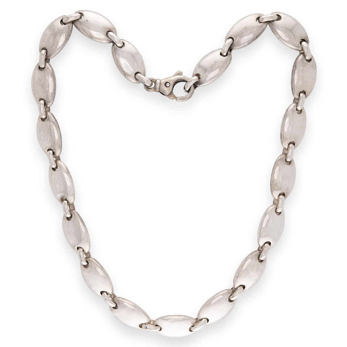TIFFANY & CO. Estate Italian "Pebble" Link Necklace