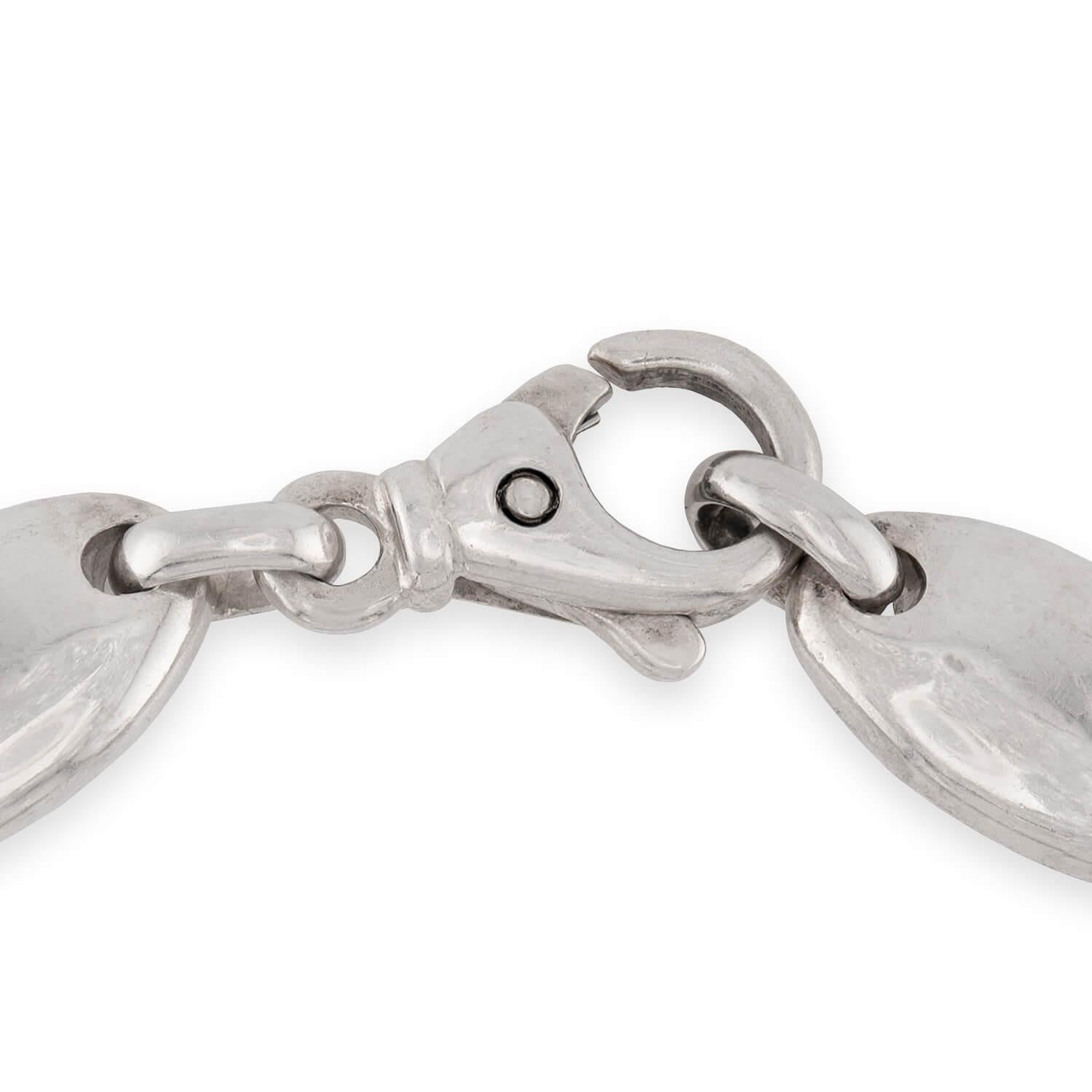 TIFFANY & CO. Estate Italian "Pebble" Link Bracelet