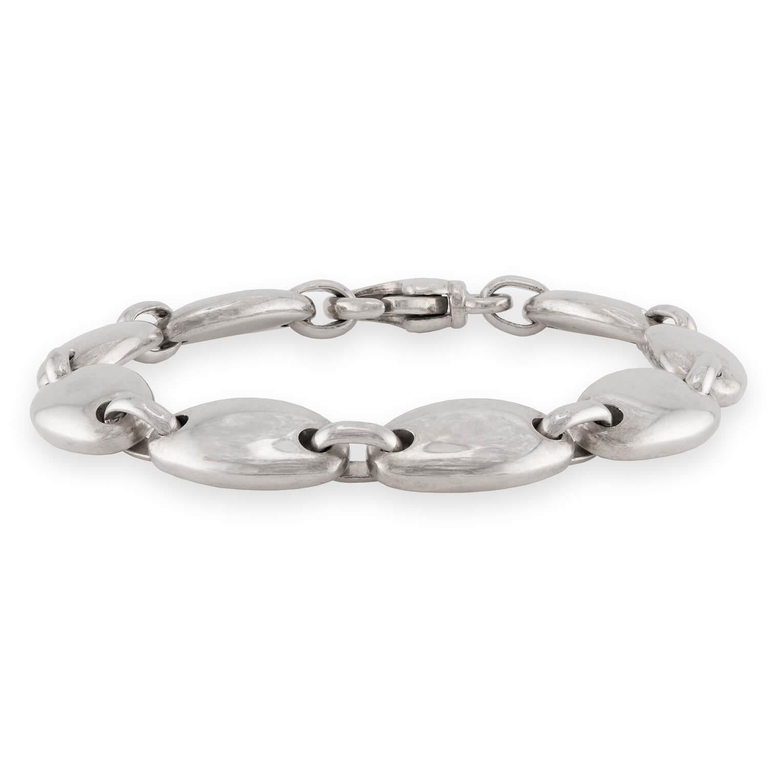 TIFFANY & CO. Estate Italian "Pebble" Link Bracelet