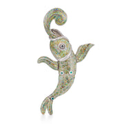 MARGOT DE TAXCO Vintage Mexican Sterling Silver Enamel Fish-Motif Pin