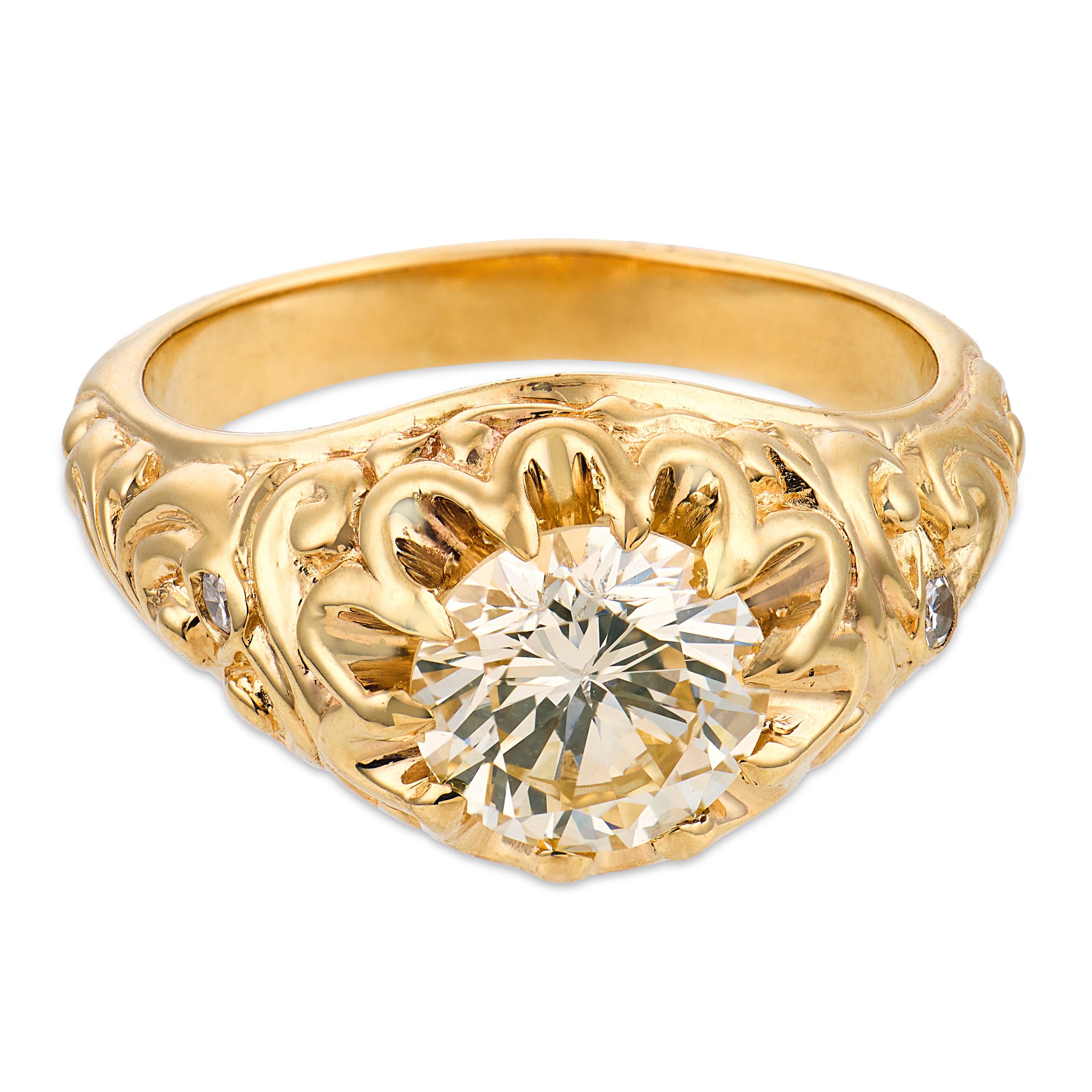 Estate 14k Diamond Engagement Ring 1.65ct
