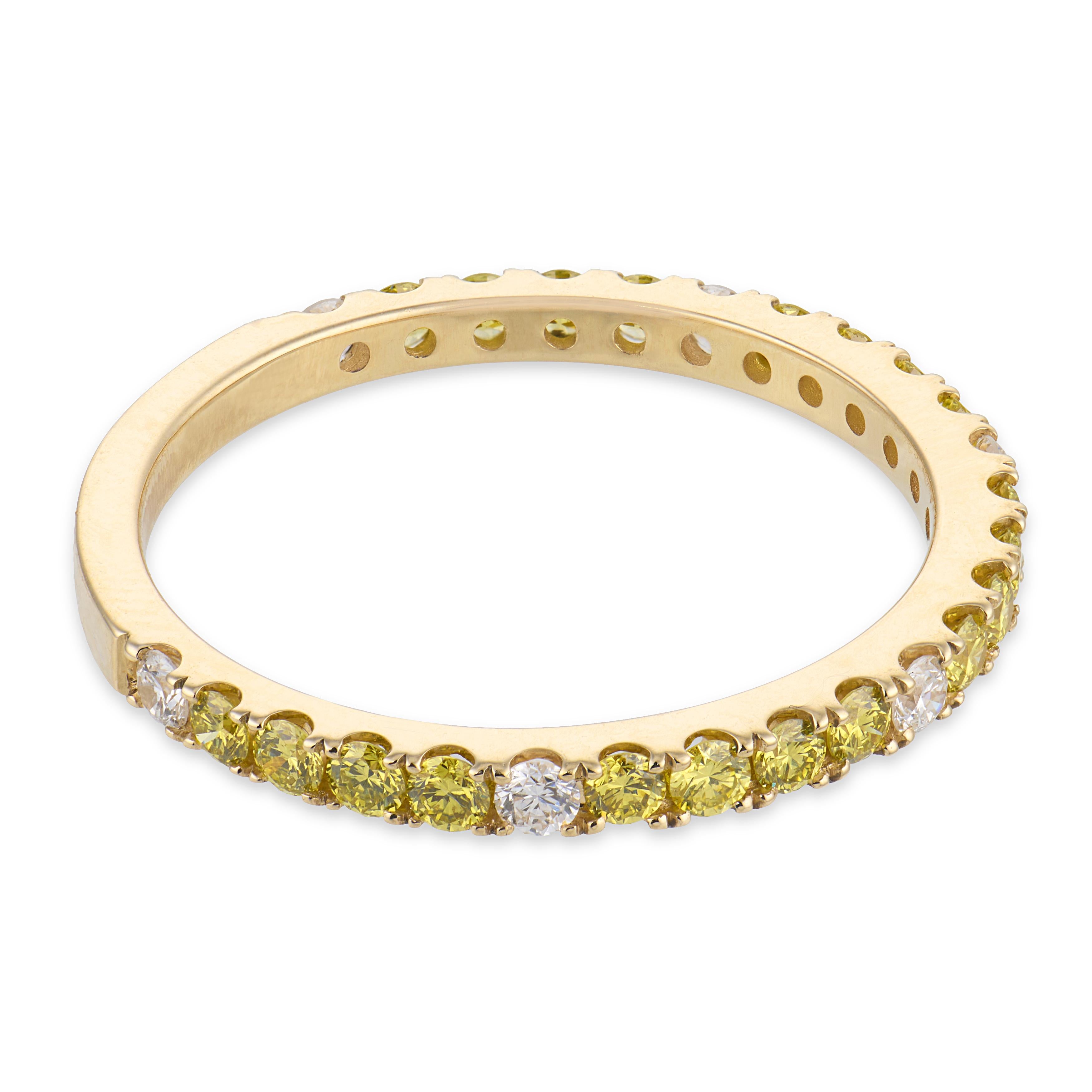 Estate 14k Diamond Half Band