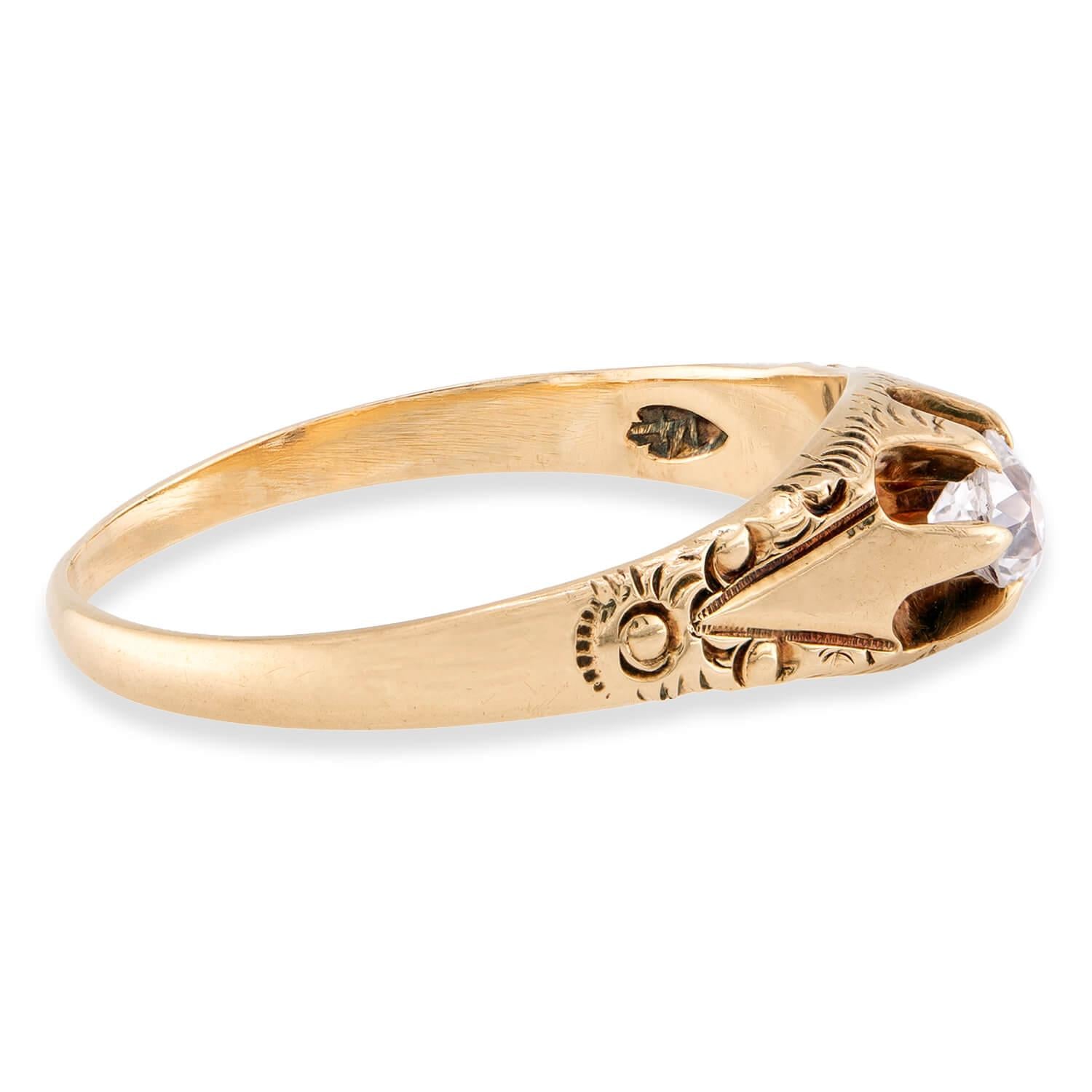 Victorian 14k Diamond Engagement Ring .25ct