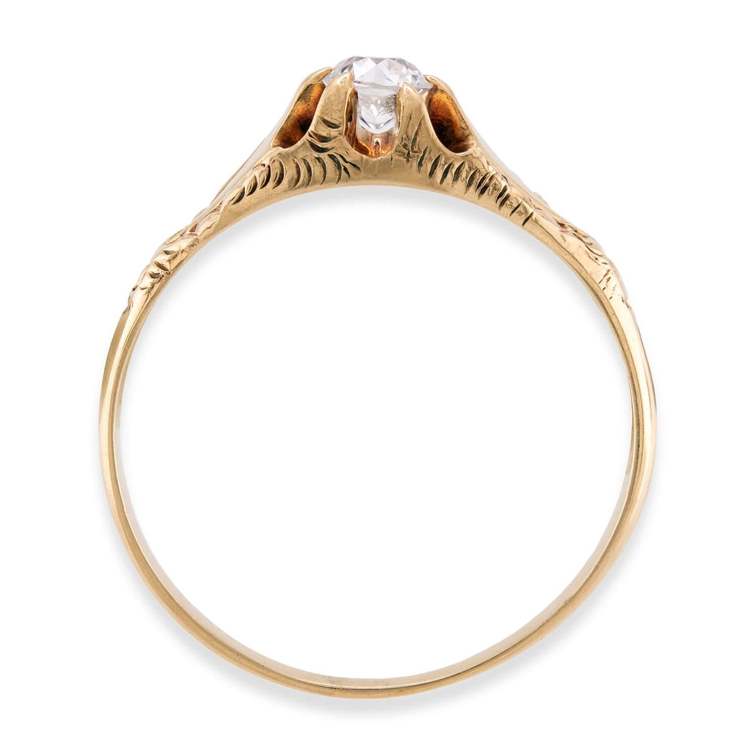 Victorian 14k Diamond Engagement Ring .25ct