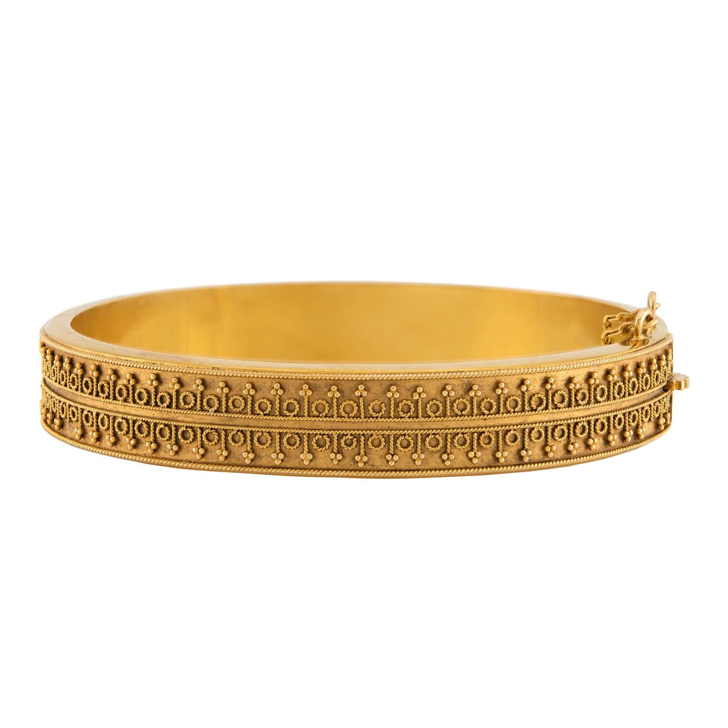 Victorian 15k Etruscan Bangle