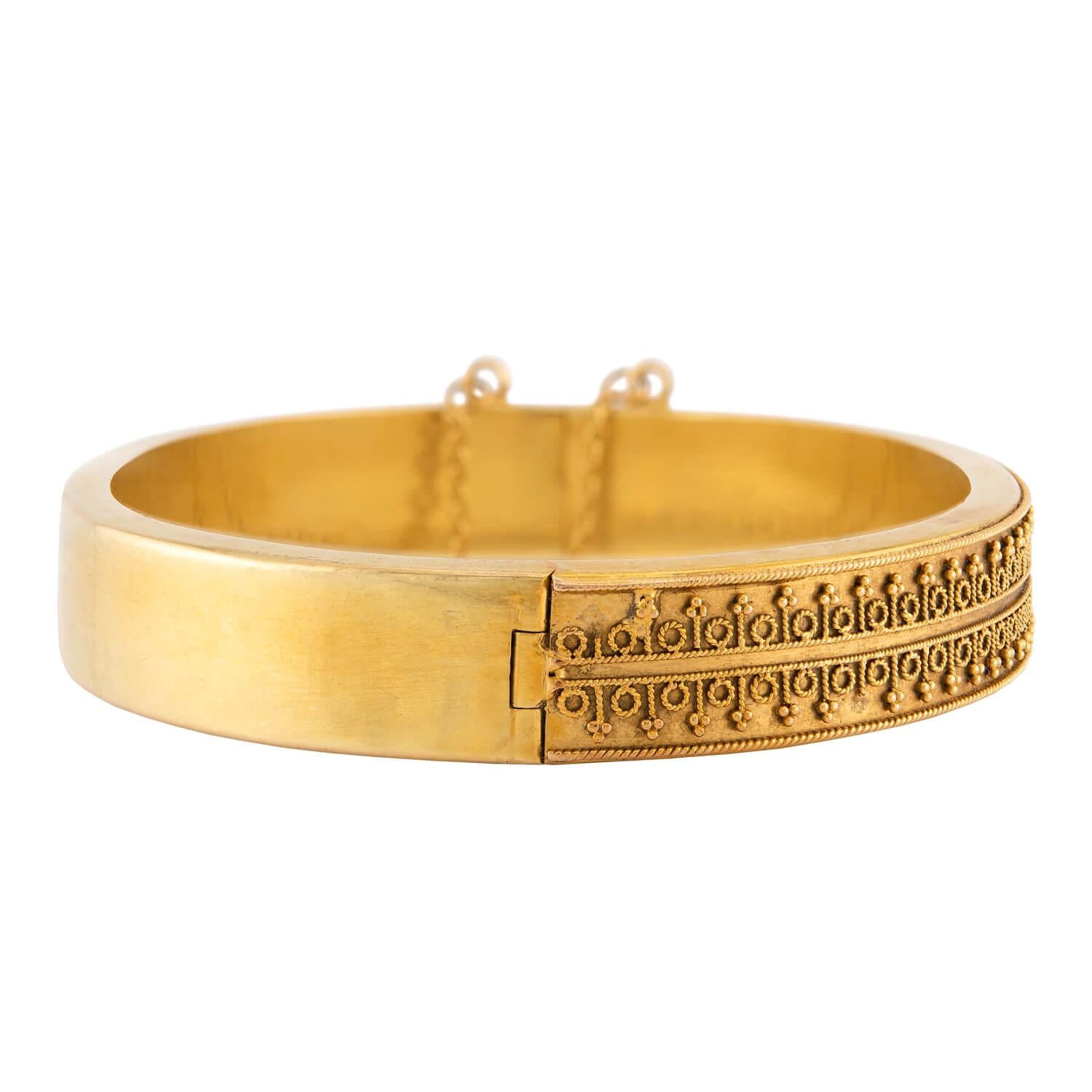 Victorian 15k Etruscan Bangle