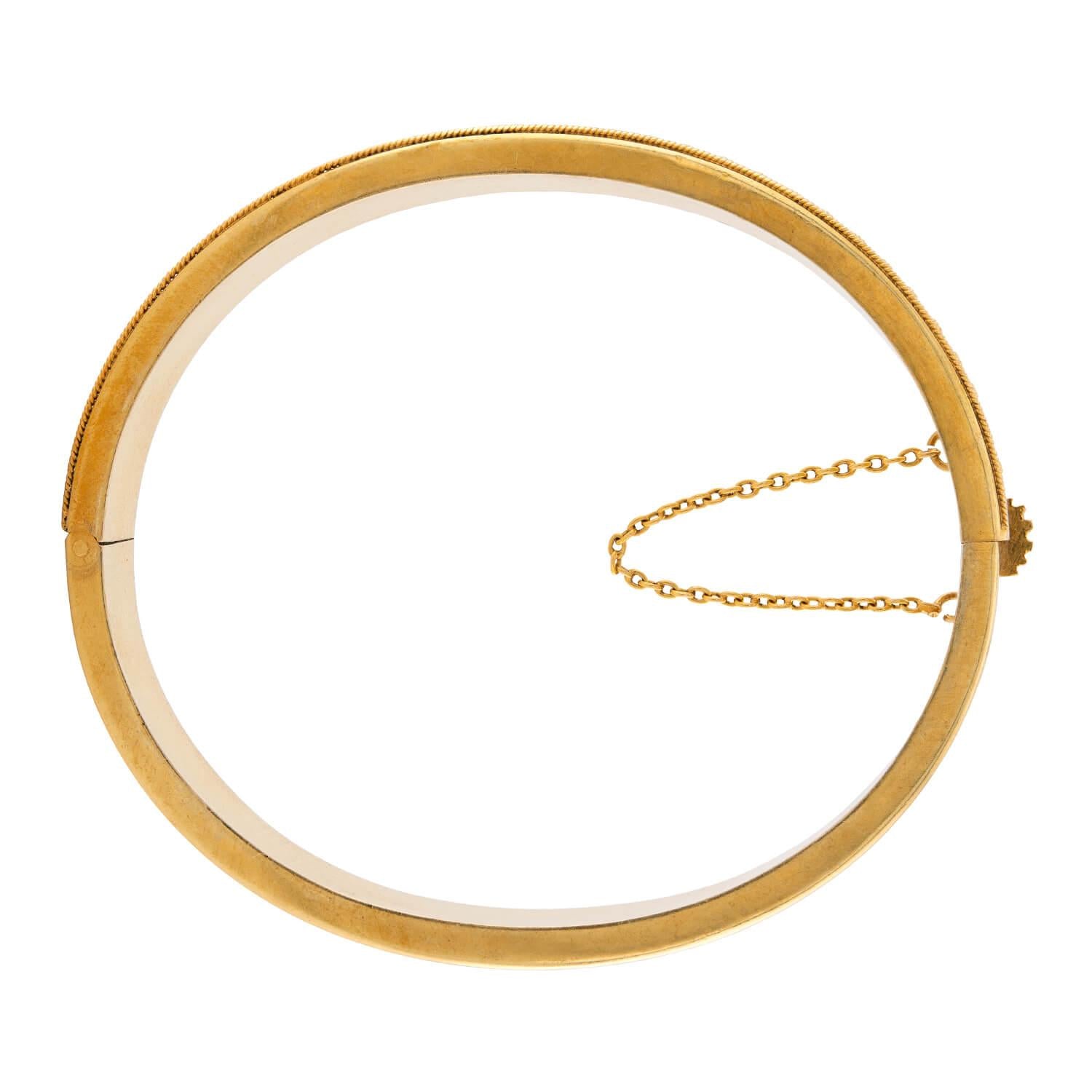 Victorian 15k Etruscan Bangle