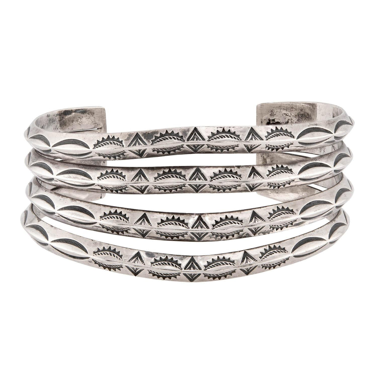 Vintage Native American Sterling Silver Cuff