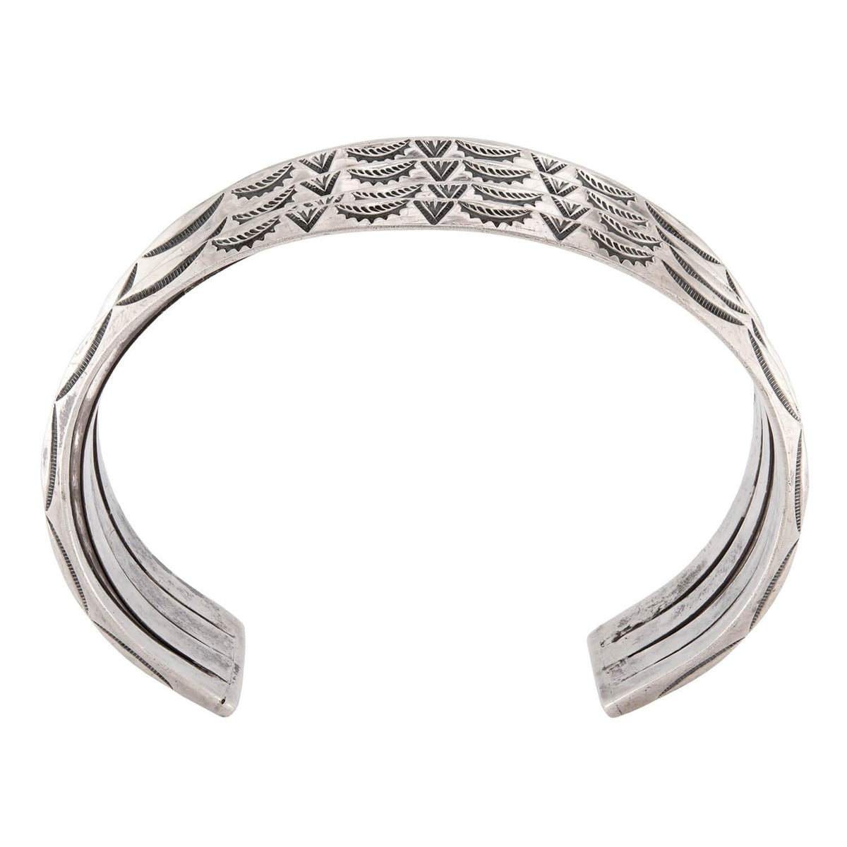 Vintage Native American Sterling Silver Cuff