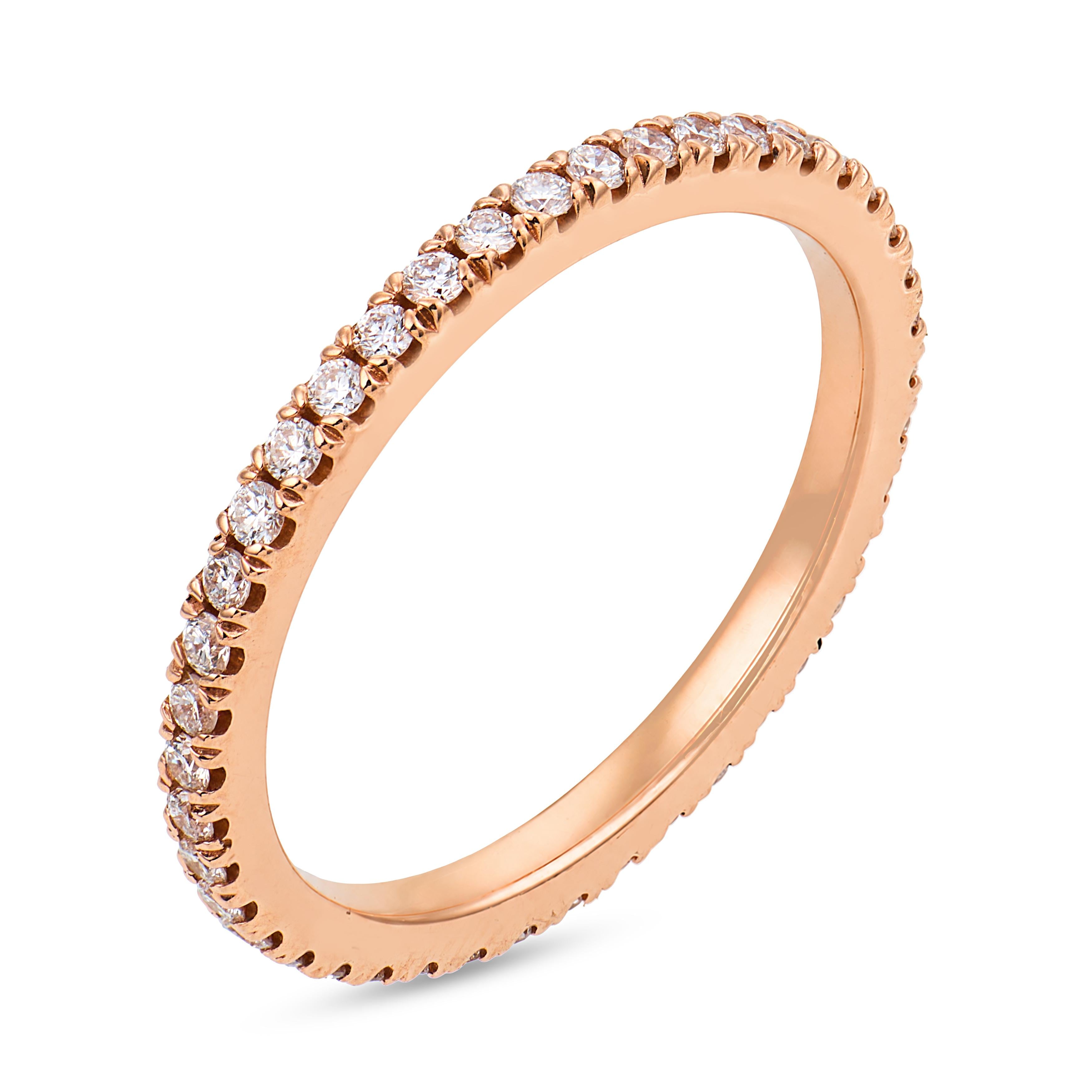 Estate 14k Diamond Eternity Band
