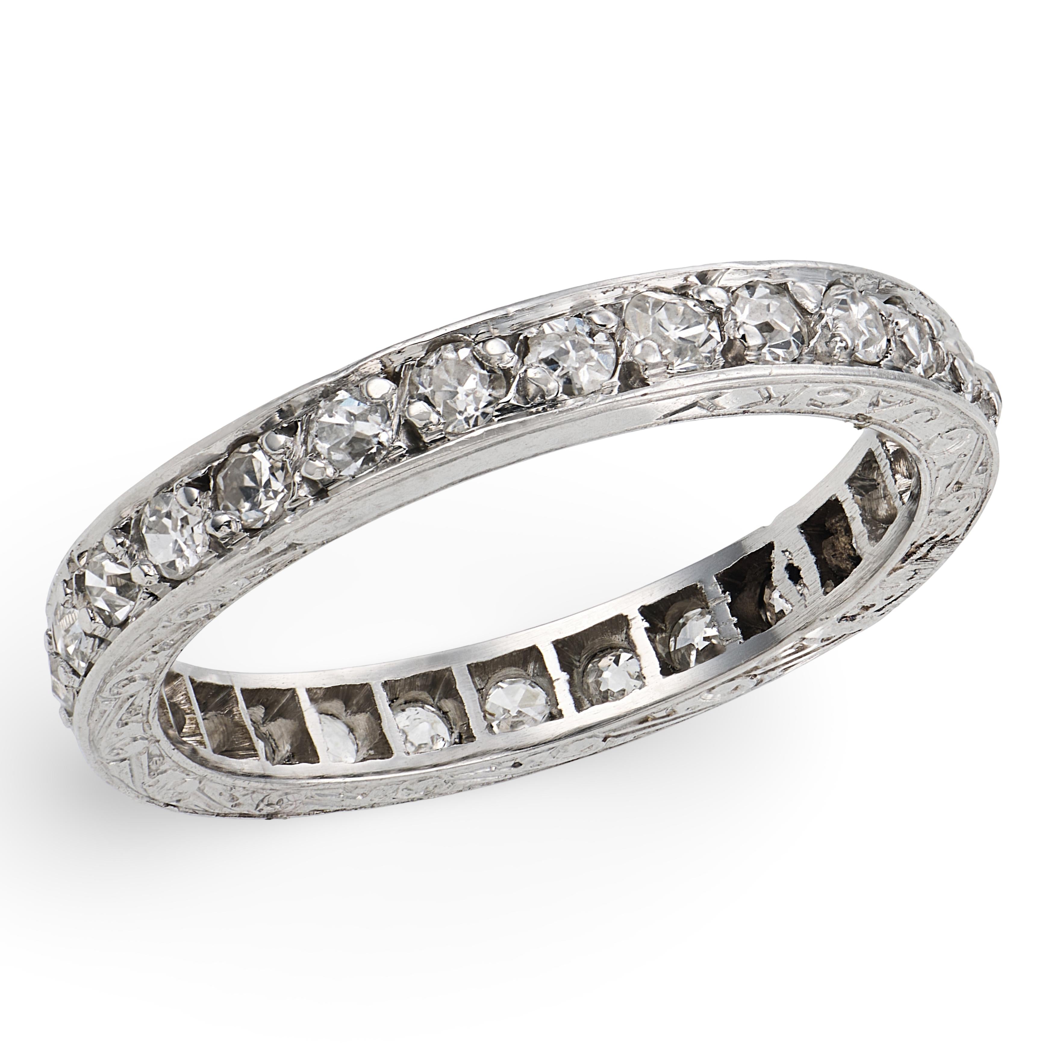 Edwardian Platinum Diamond Eternity Band