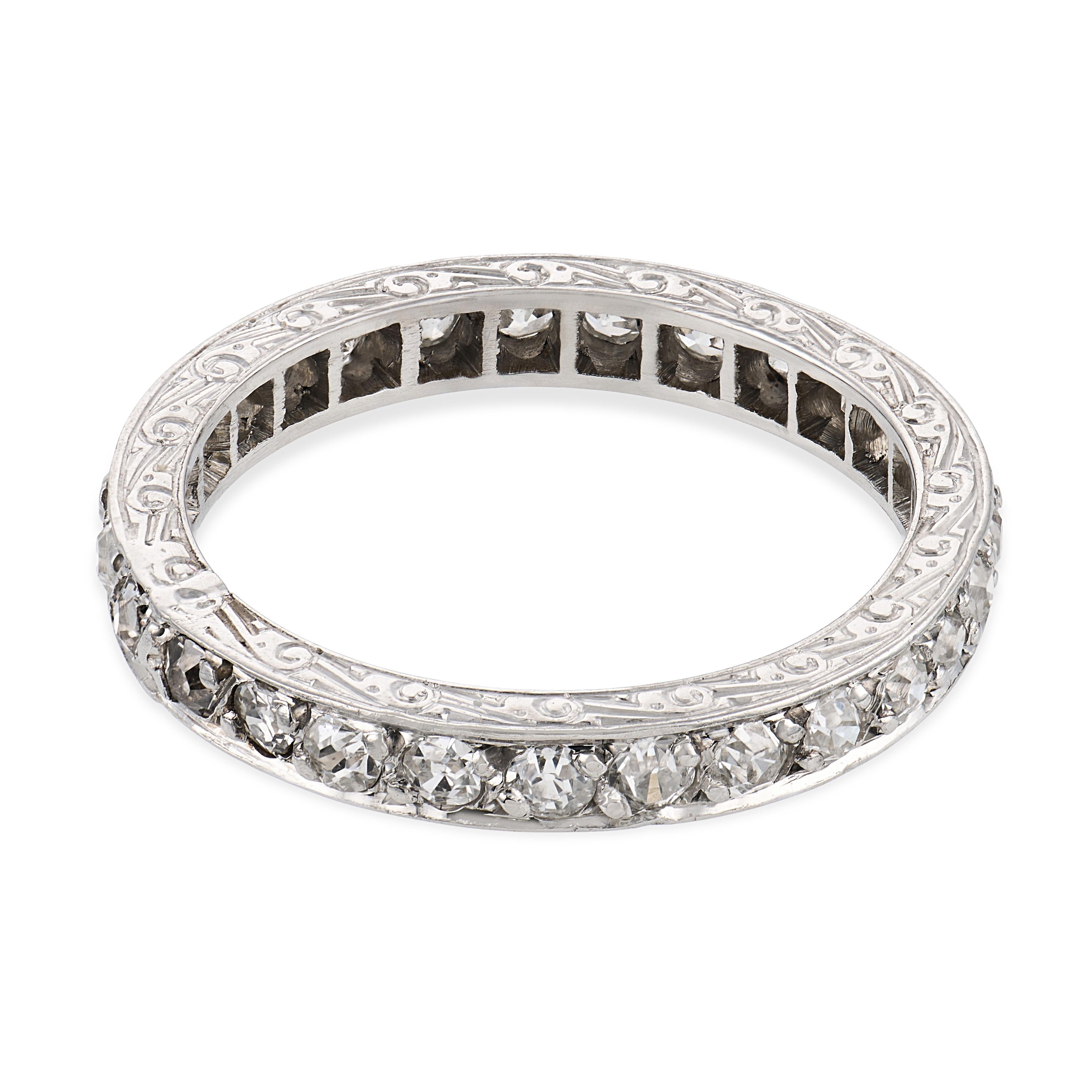 Edwardian Platinum Diamond Eternity Band