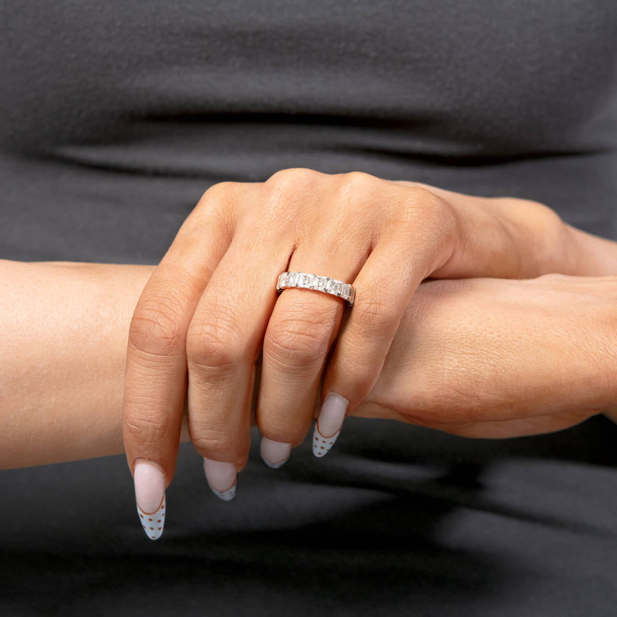 JB STAR Estate Platinum Diamond Eternity Band