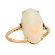 Art Nouveau 18k Opal Ring